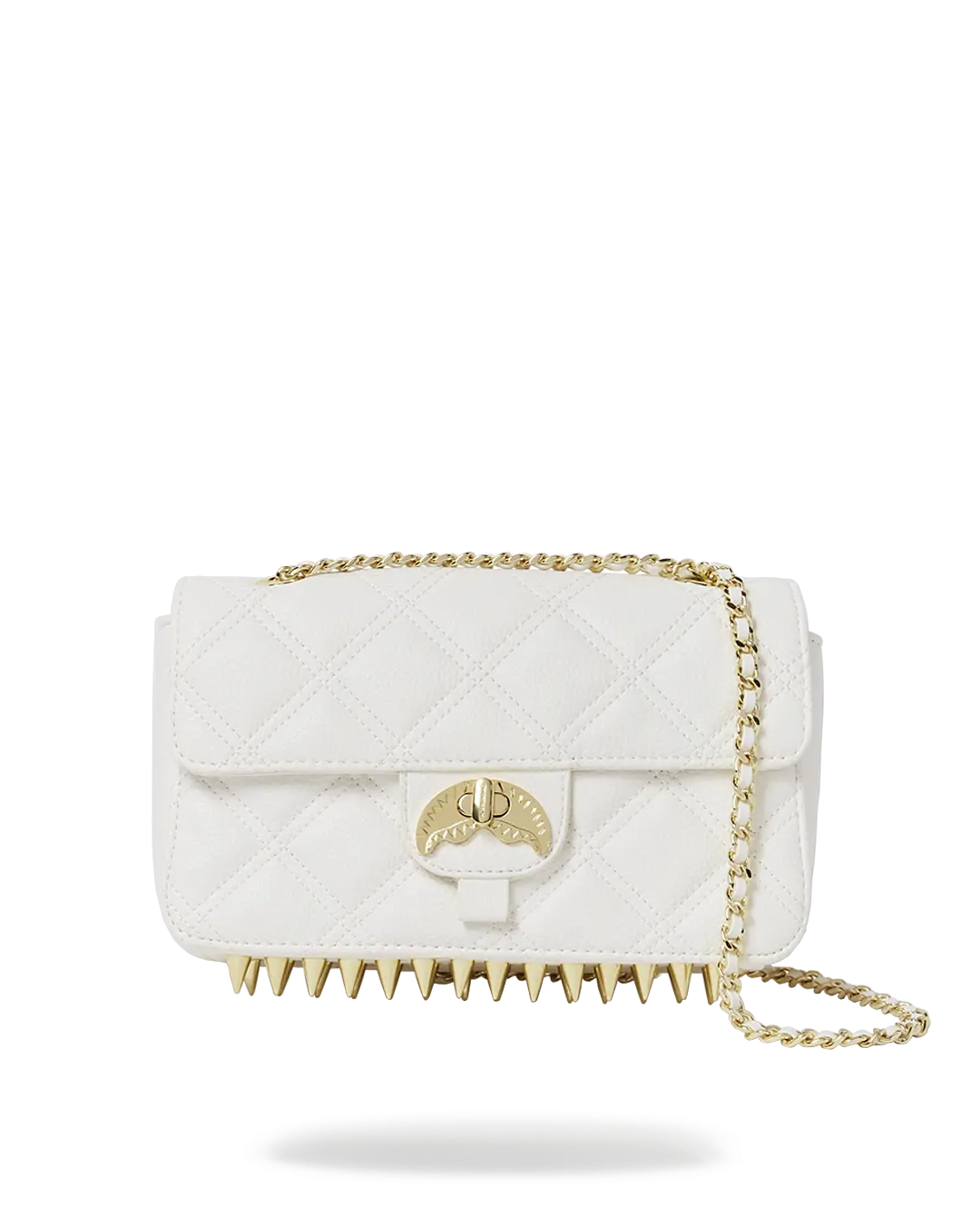 RIVIERA LE BLANC GOLD CHAIN SHARK HANDBAG