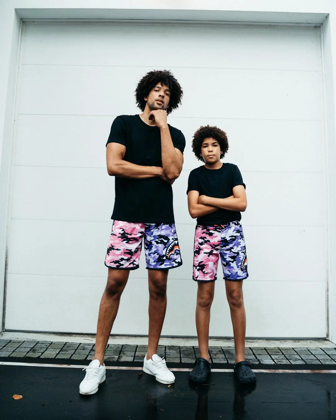 SPLIT CAMO CORTO SWIM TRUNKS - Image 7