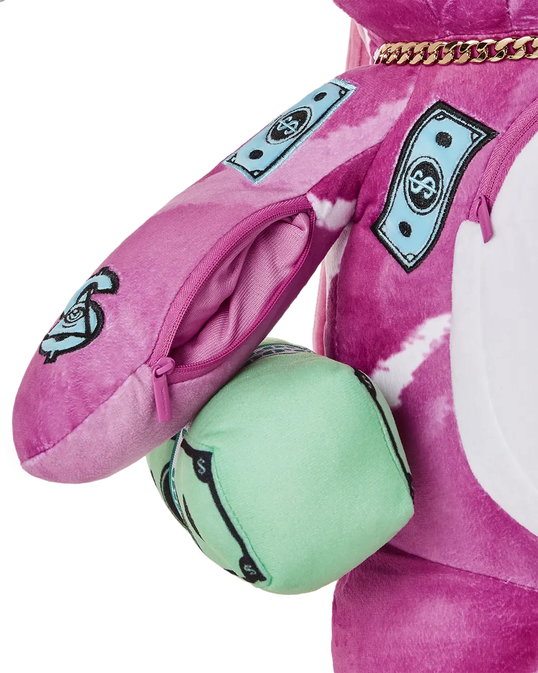 PINK PUNK MONEYBEAR TEDDYBEAR BACKPACK - Image 7
