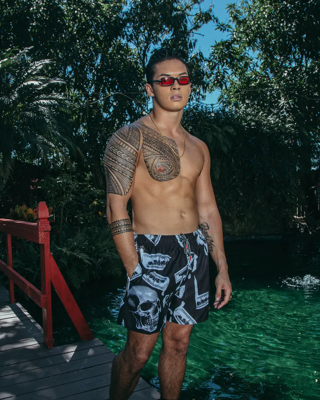 MONEY NIGHT SHOTO SWIM TRUNKS - Image 7
