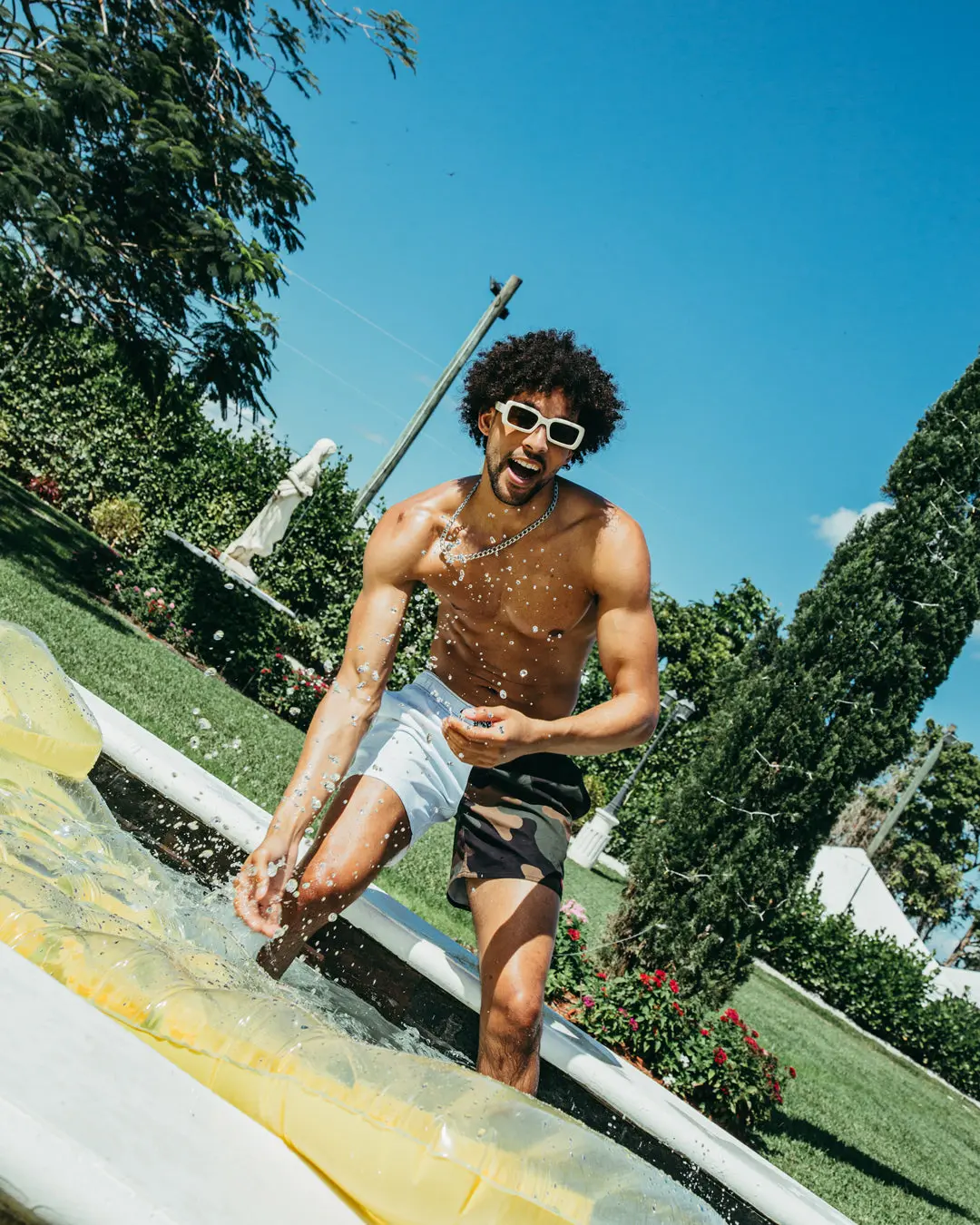 SPLIT BITE CAMO SHOTO SWIM TRUNKS - Image 15