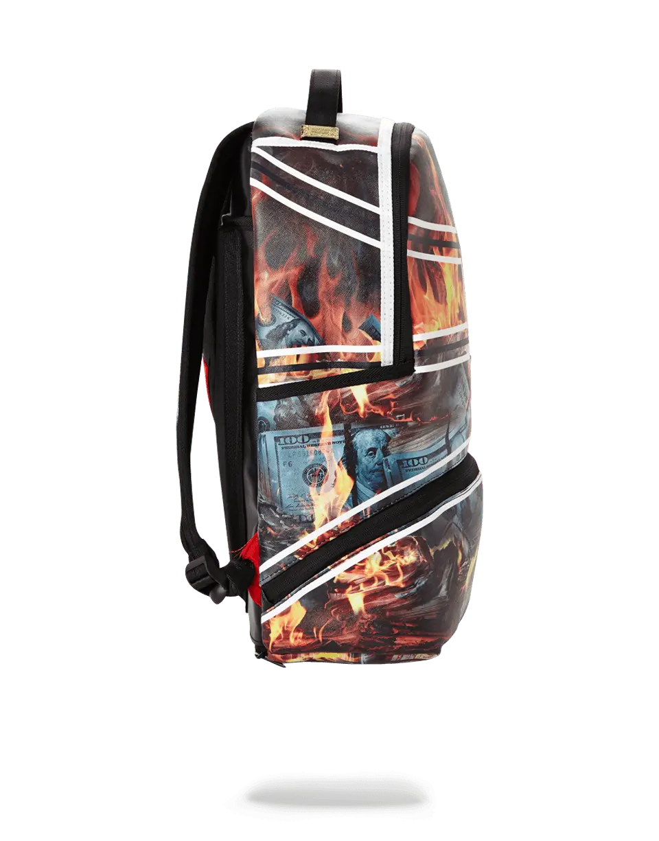 SPALDING X SPRAYGROUND FIRE MONEY BACKPACK - Image 2