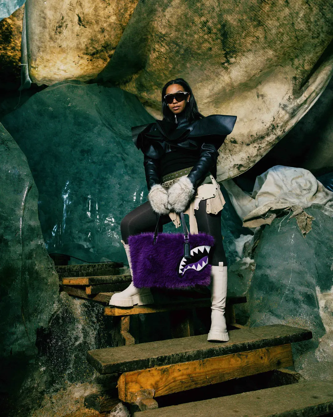 FURZILLA SHARK (PURP) TOTE - Image 4