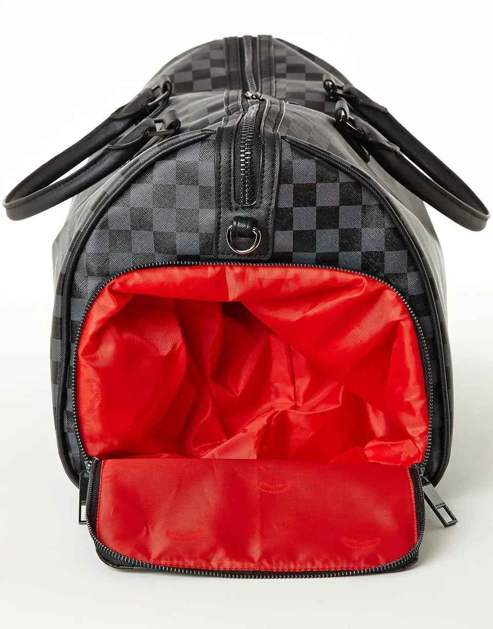 SHARKS IN PARIS (BLACK CHECKERED EDITION) DUFFLE - Image 4