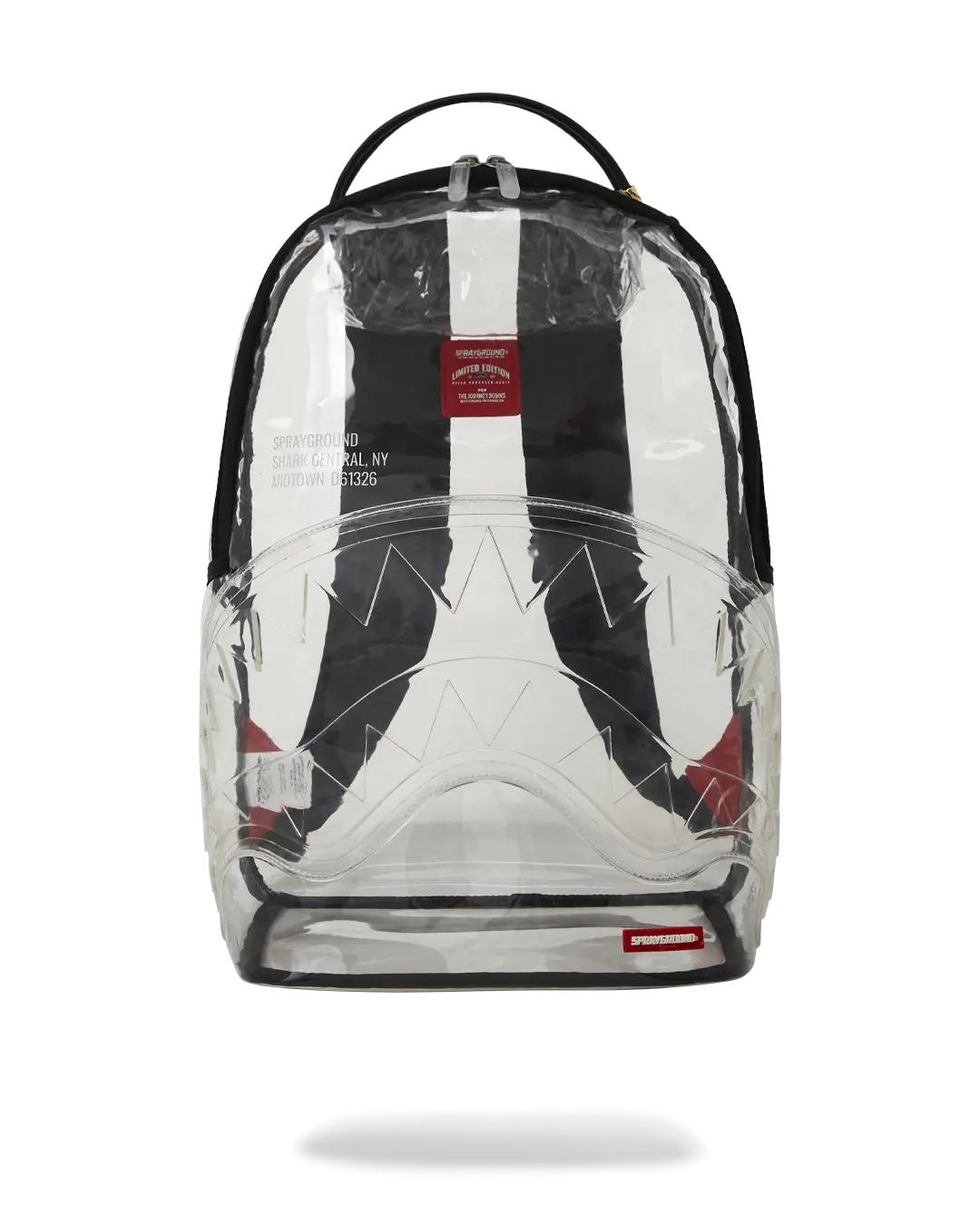 100% CLEAR BACKPACK - SHARK CENTRAL