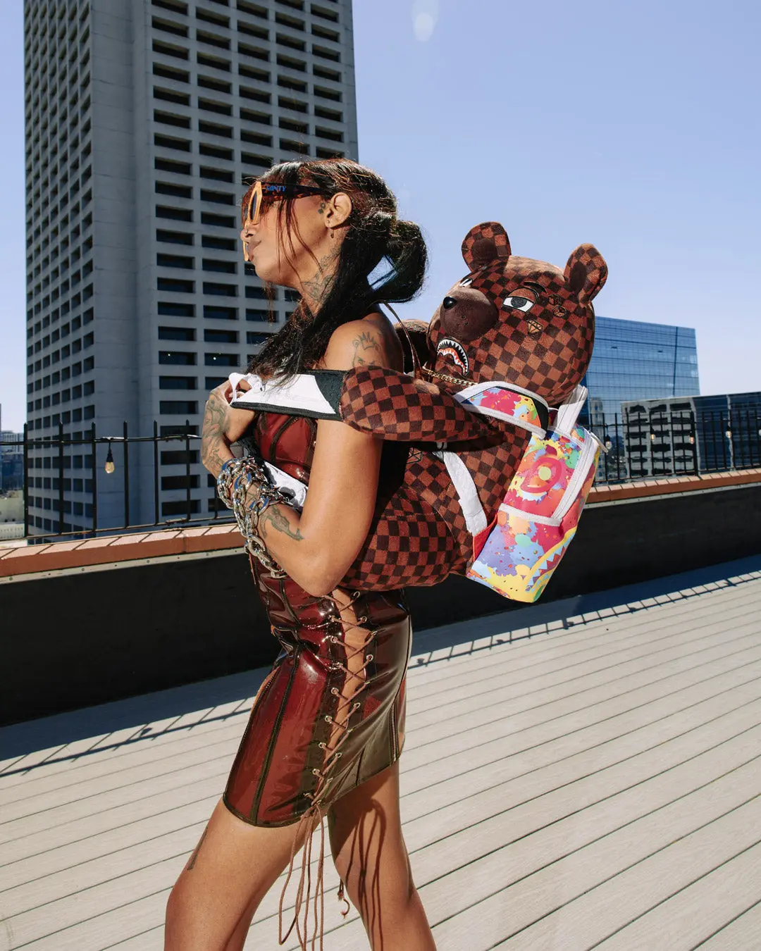 BEAR WEARING BACKPACK AS A BACKPACK - Image 2
