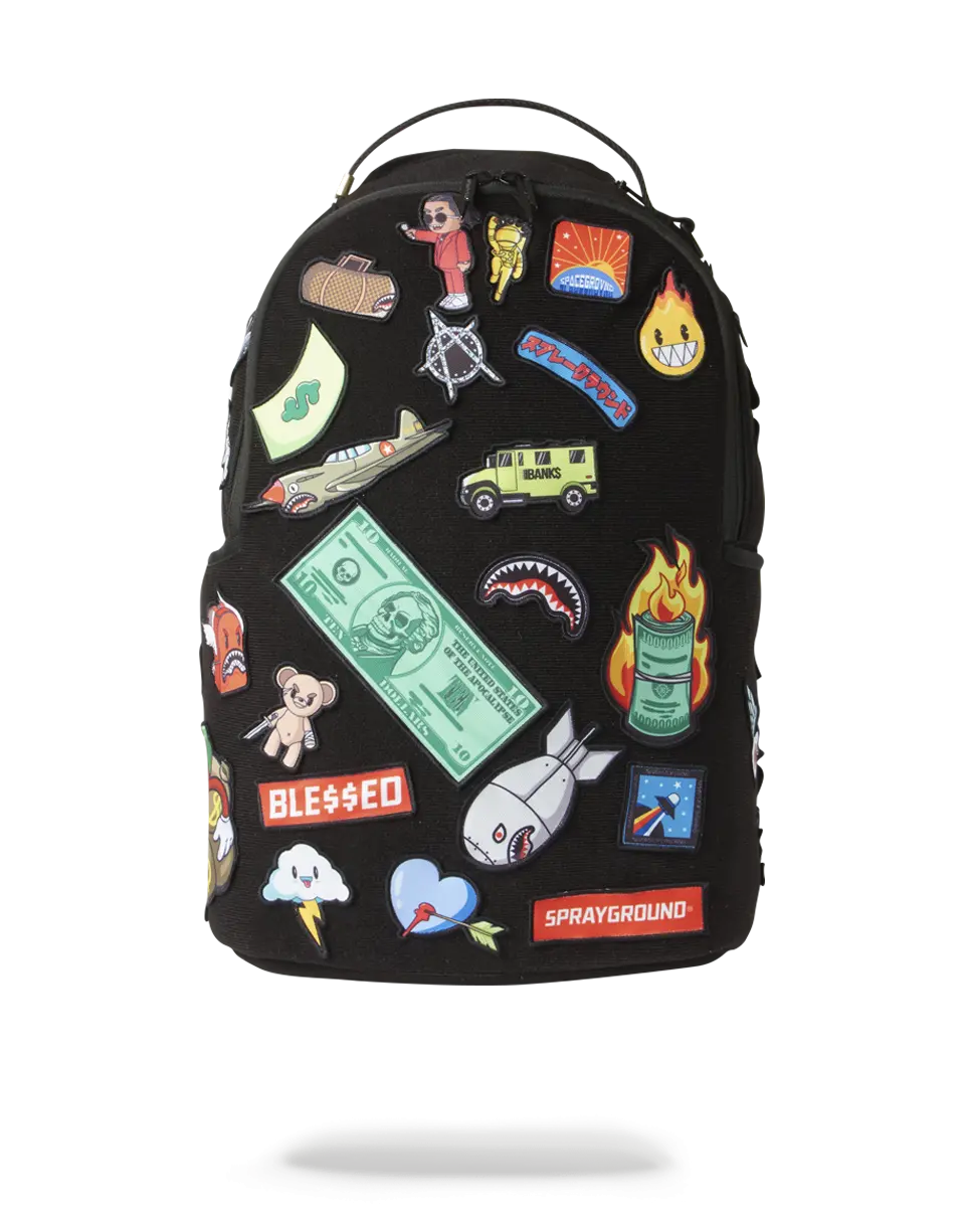 THE 32 REMOVABLE PATCHES VELCRO BACKPACK - Image 2