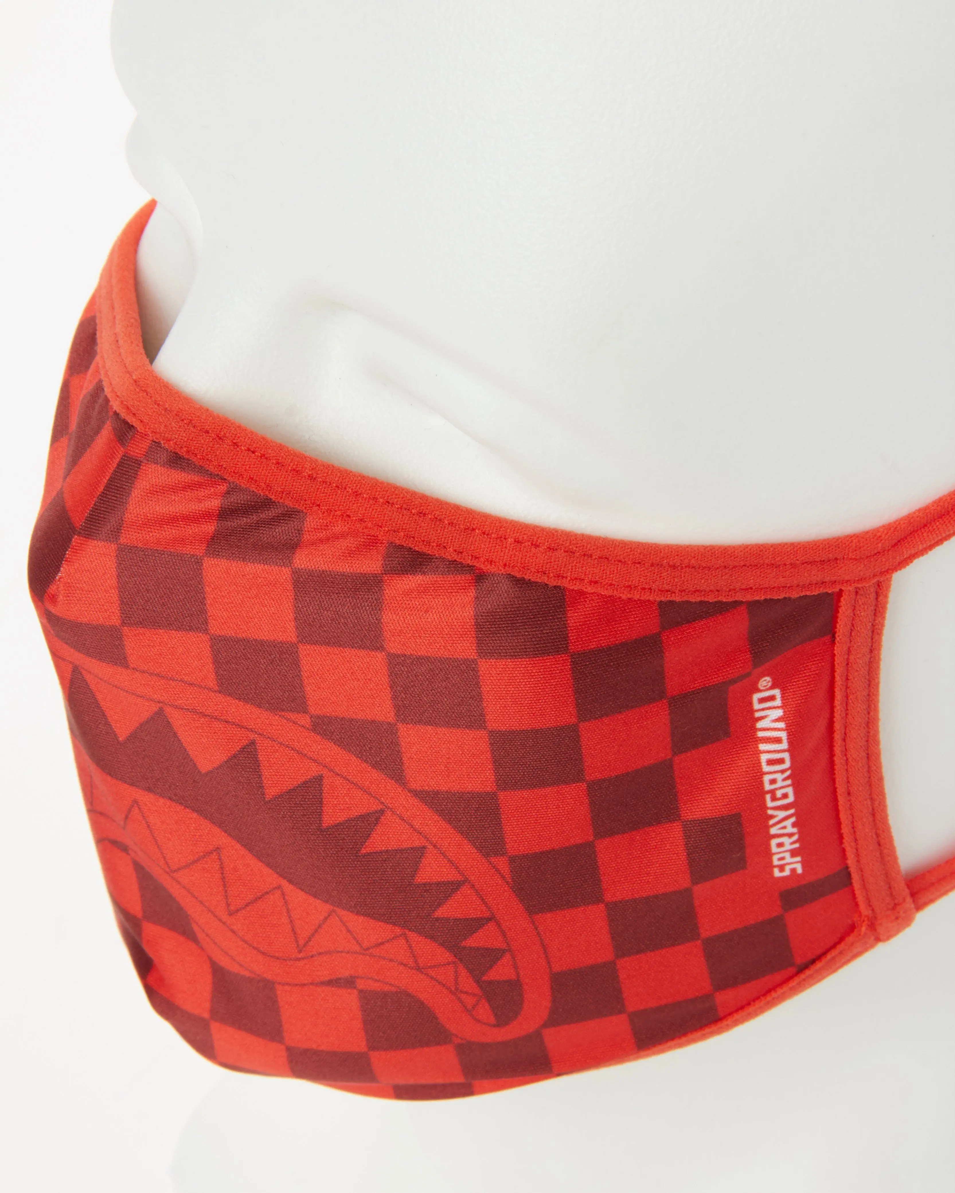SHARKS IN PARIS (RED) FORM-FITTING MASK - Image 3