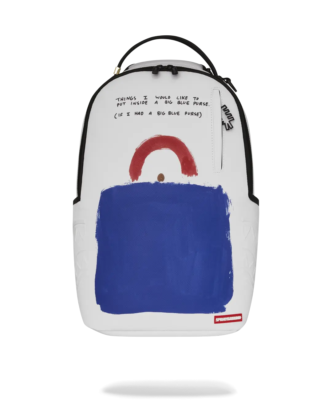 KEITH HARING BIG BLUE PURSE ART BACKPACK