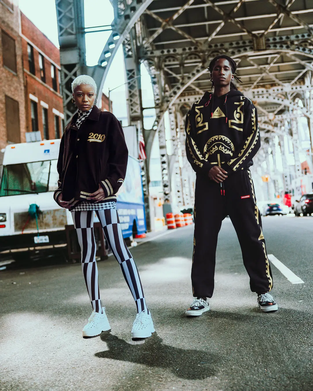 A.I.9 AFRICAN INTELLIGENCE GUILDED LEOPARD - SANDFLOWER COLLAB VARSITY JACKET - Image 12