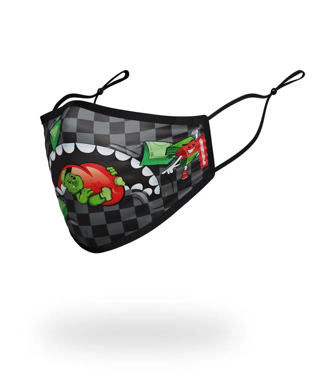 ADULT SHARK SQUAD FORM FITTING FACE MASK - Image 2