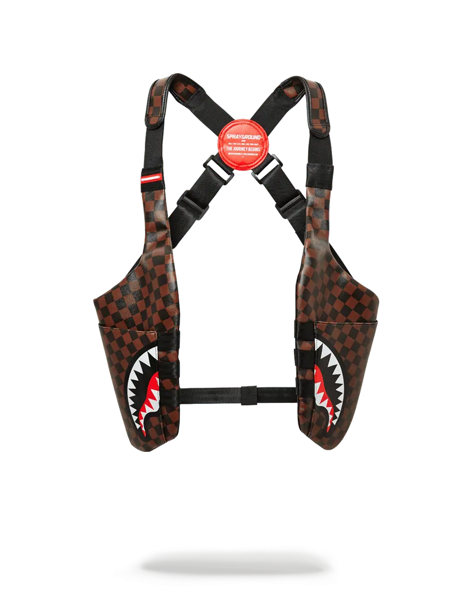 SIDE SHARKS IN PARIS SHOULDER PACK