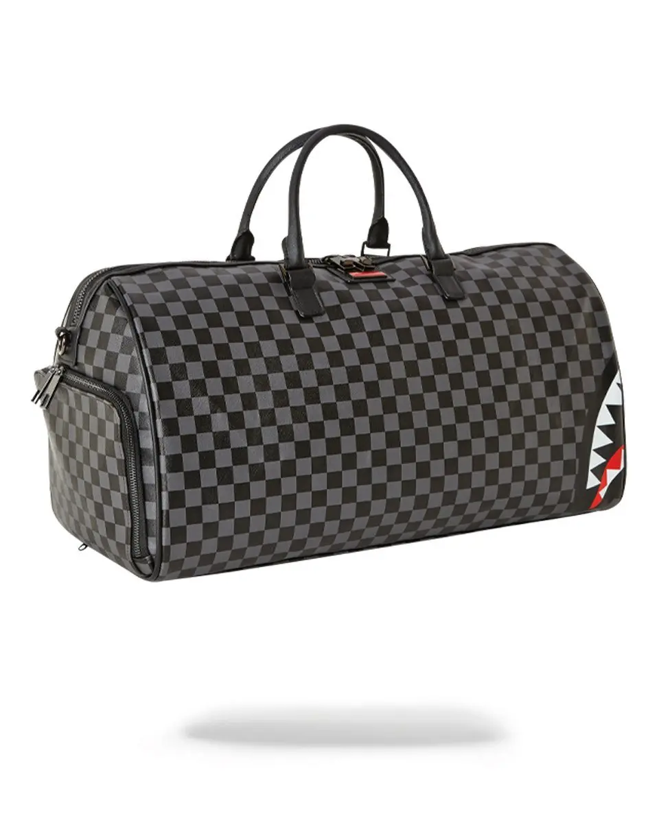 SHARKS IN PARIS (BLACK CHECKERED EDITION) DUFFLE - Image 2