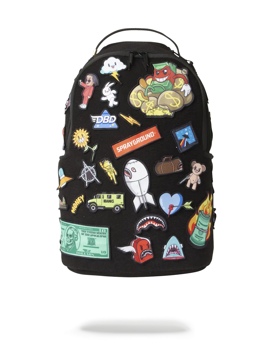 THE 32 REMOVABLE PATCHES VELCRO BACKPACK - Image 4