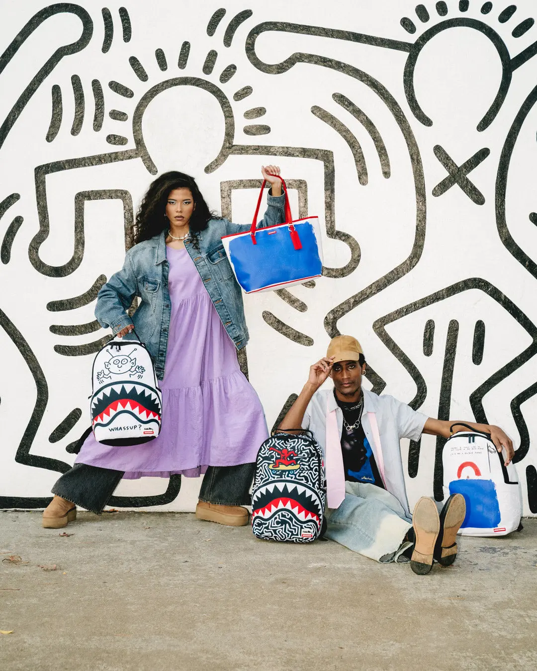 KEITH HARING WHASSUP ALIEN DLX BACKPACK - Image 8