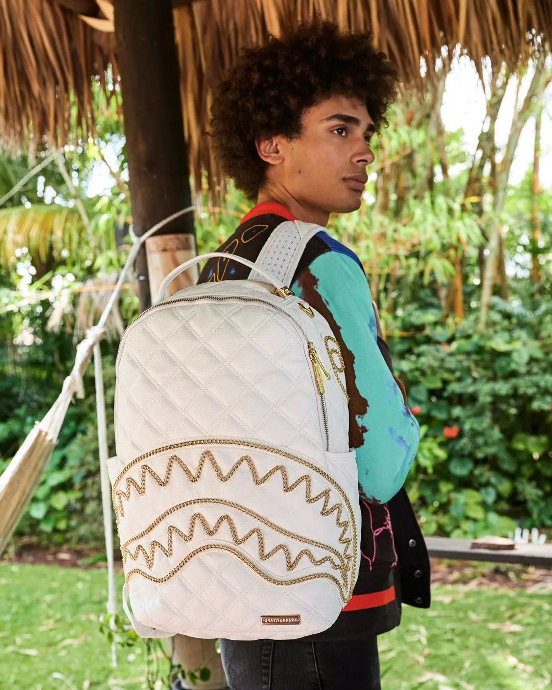 RIVIERA LE BLANC GOLD CHAIN SHARK BACKPACK (DLXV) - Image 2
