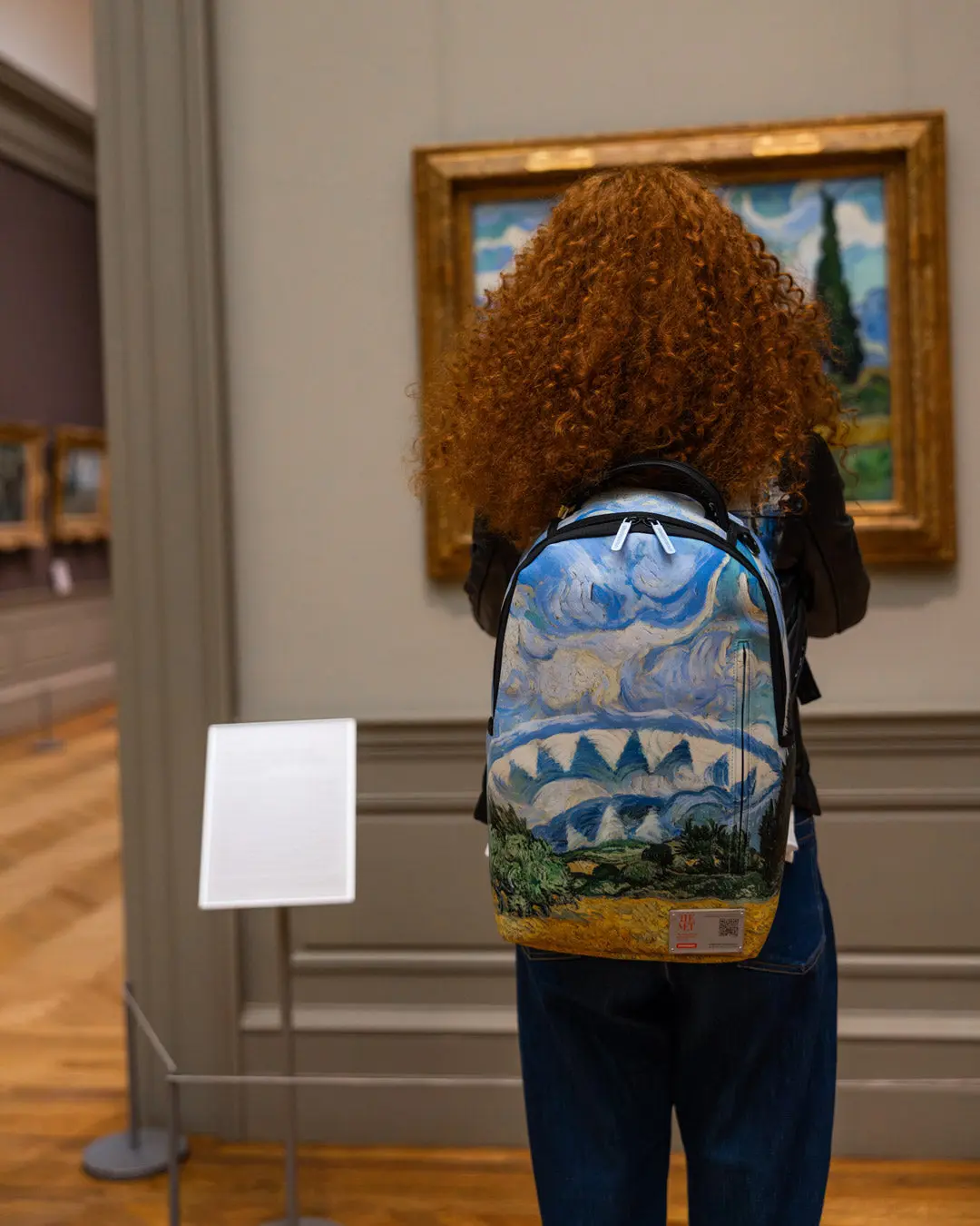 THE MET VAN GOGH WHEAT FIELD WITH CYPRESSES BACKPACK - Image 8