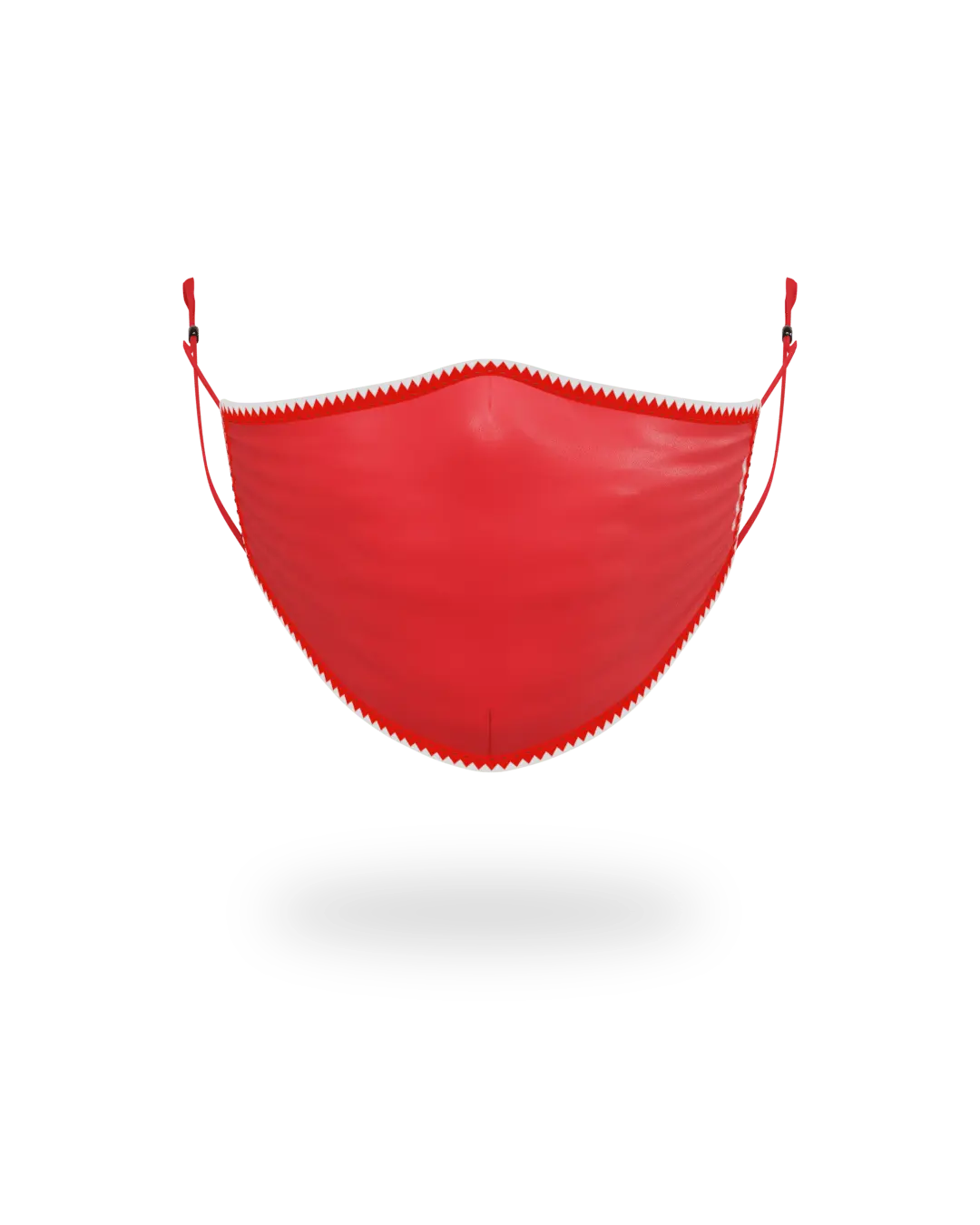 ADULT VERTICAL SHARK (RED) FORM-FITTING FACE MASK