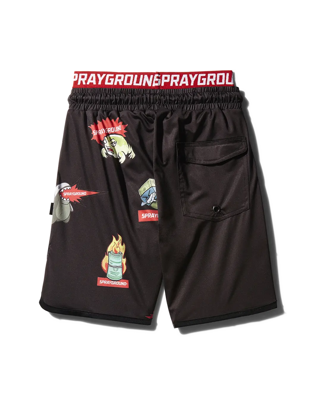 KIDS PATCH ALL-IN SWIM TRUNKS (BLACK) - Image 2