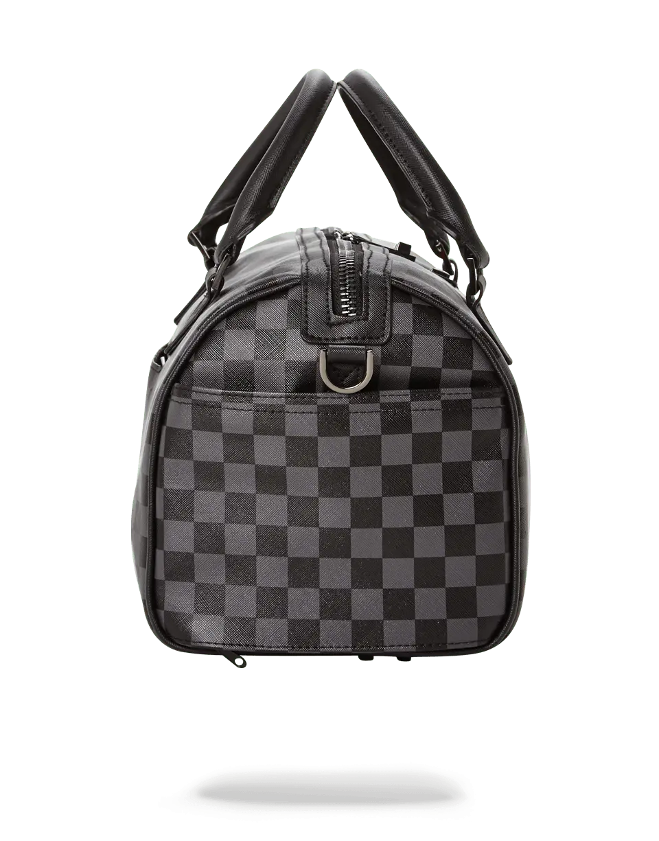 GREY CHECKERED SHARKS IN PARIS MINI DUFFLE - Image 4