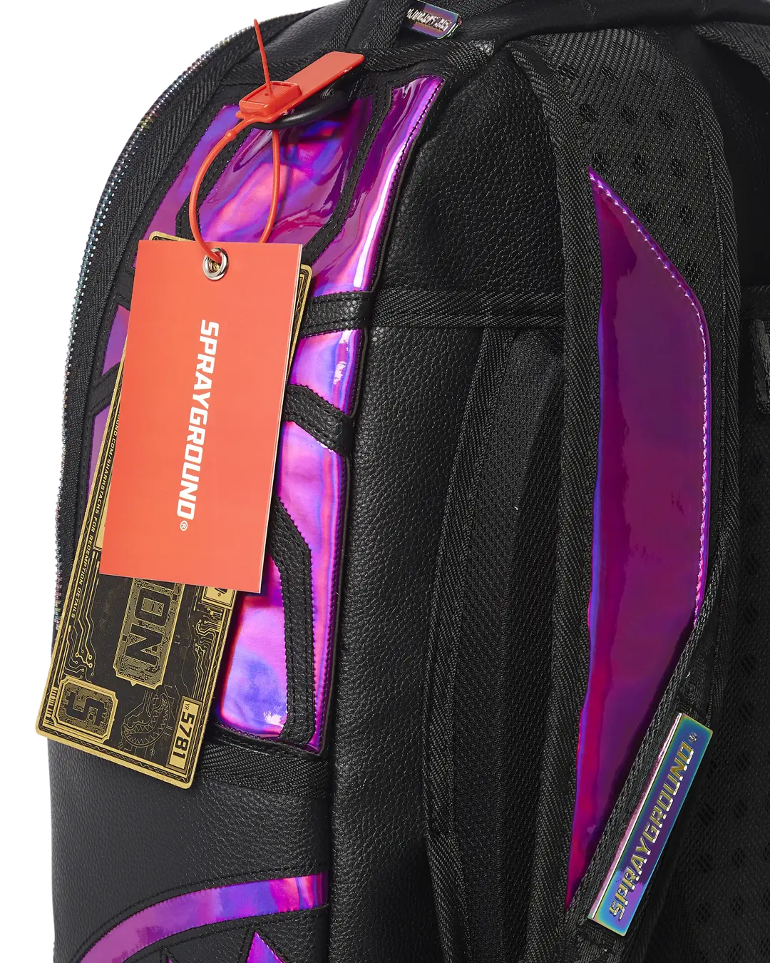 CAZZU IRIDESCENT CUT & SEW SPIDER SKULL SHARK BACKPACK (DLXV) - Image 12