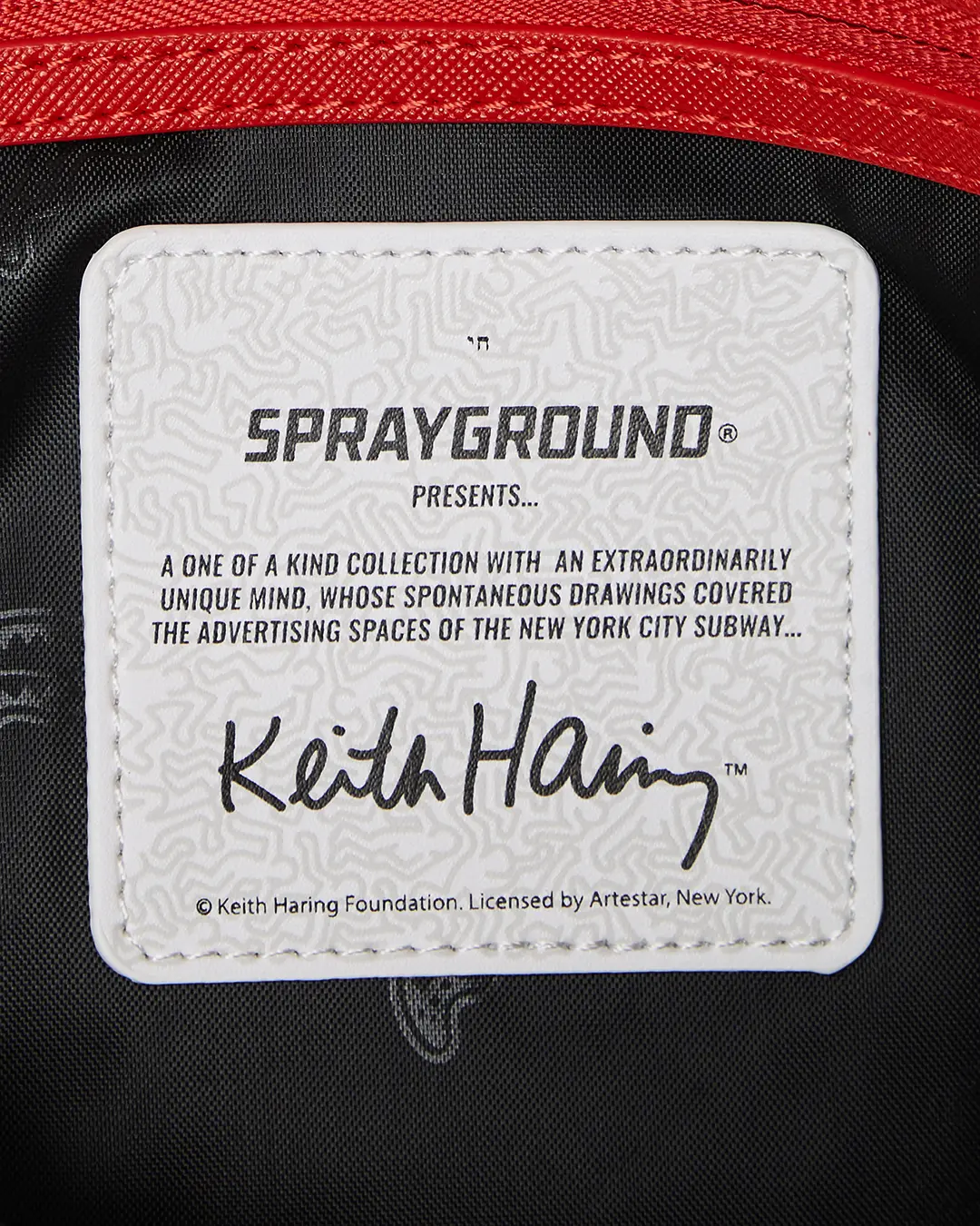 KEITH HARING THE BIG BLUE PURSE ART TOTE - Image 13