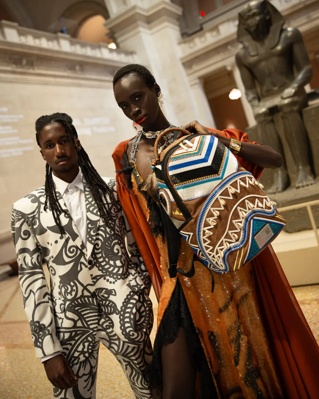 THE MET KUBA KINGDOM HEADDRESS BACKPACK - Image 6