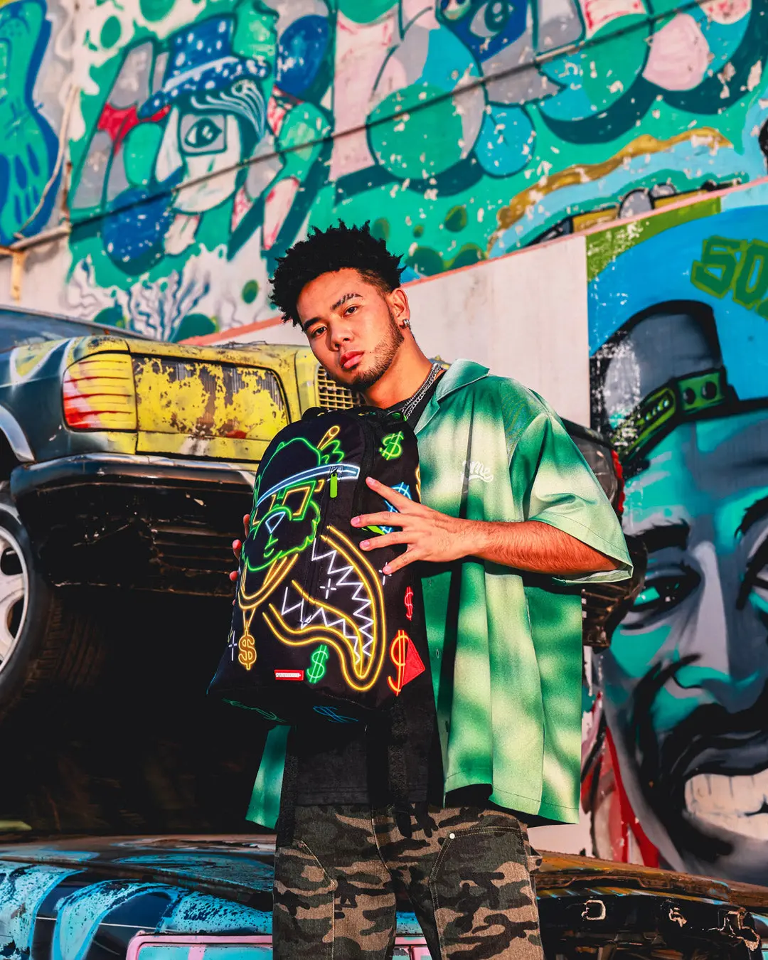 MONEY BEAR CITY LIGHTS BACKPACK - Image 4