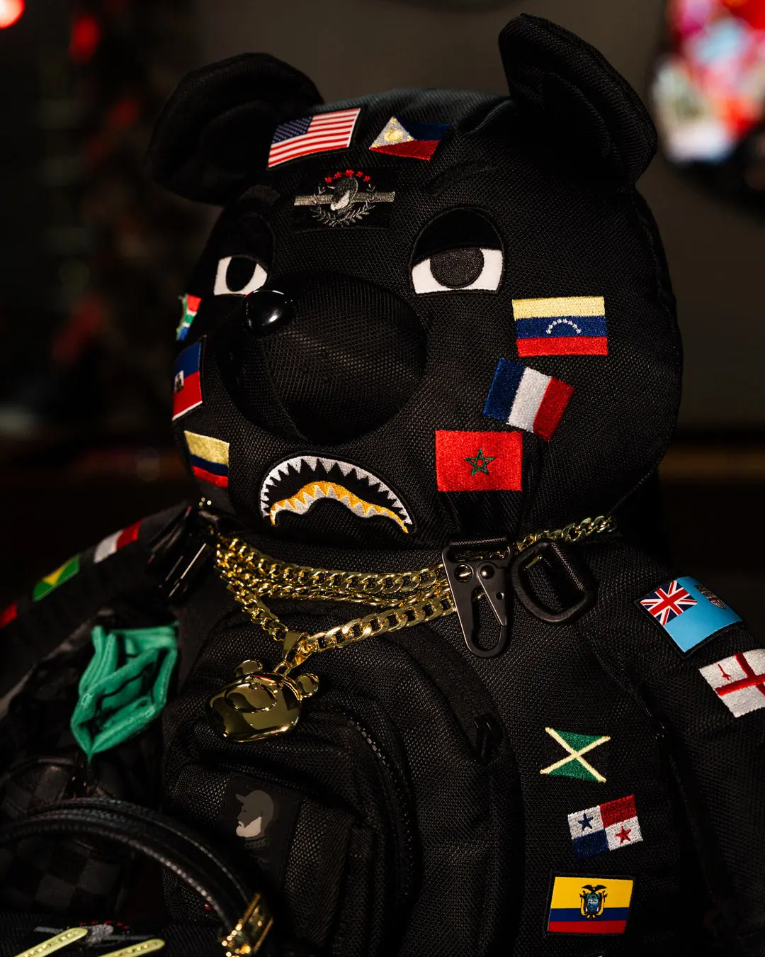 JAMES FIRST CLASS GLOBAL FLAGS MONEYBEAR BACKPACK - Image 6
