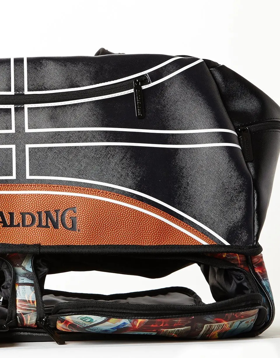 SPALDING X SPRAYGROUND FIRE MONEY SNEAKER DUFFEL - Image 6