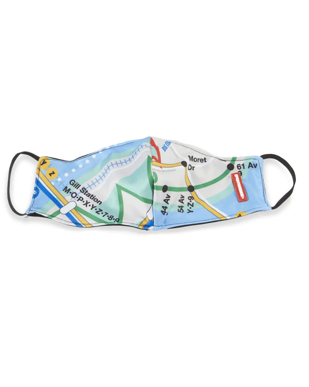 NYC SHARK MAP MASK (FORM-FITTING) - Image 4