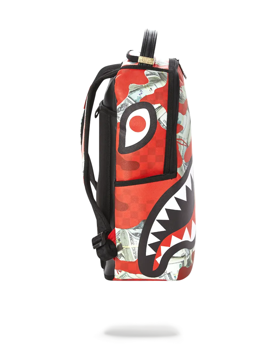 MONEY CAMO (RED) BACKPACK - Image 3