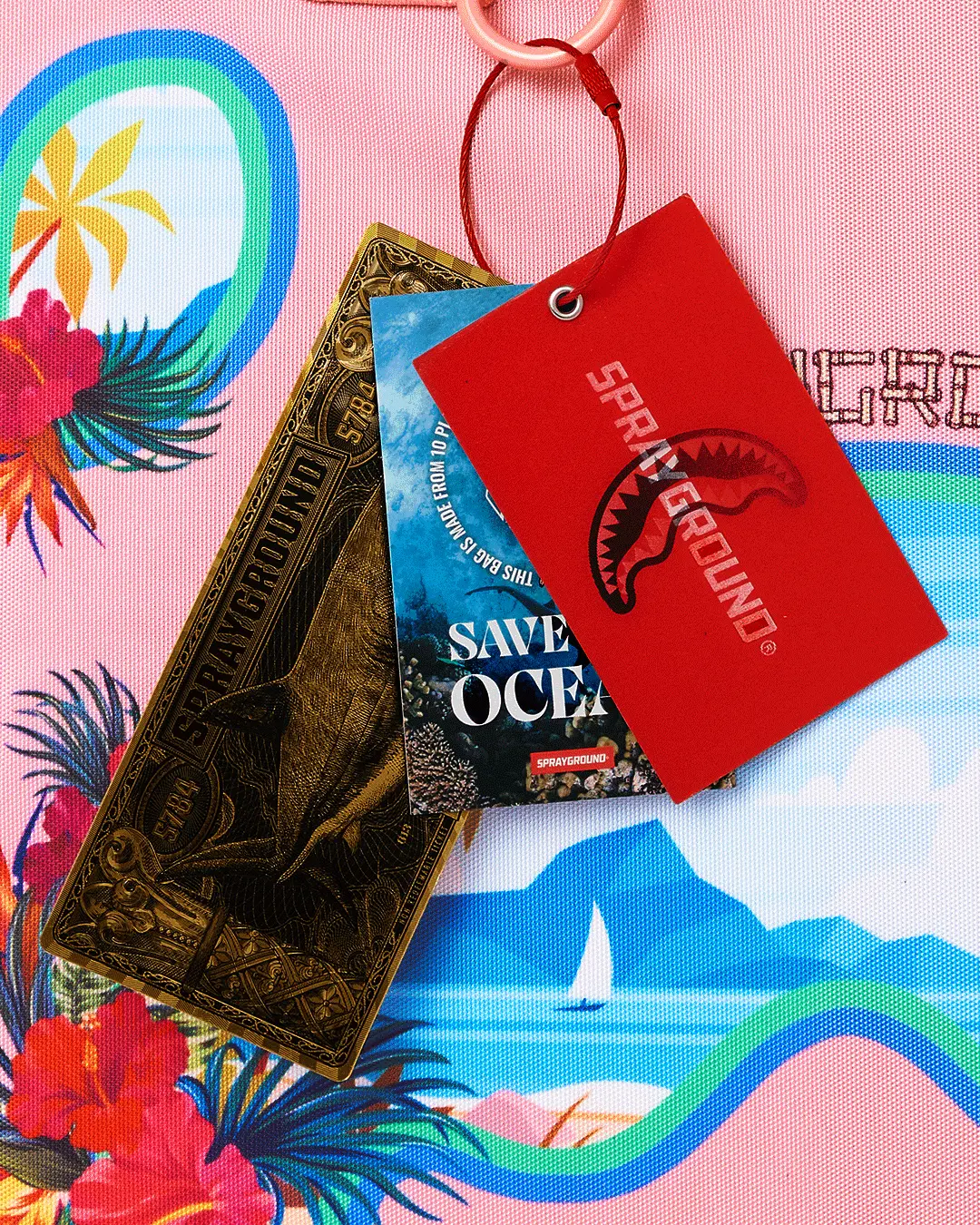 BORA BORA SHARK ISLAND VILLA BEACH TOTE - Image 9