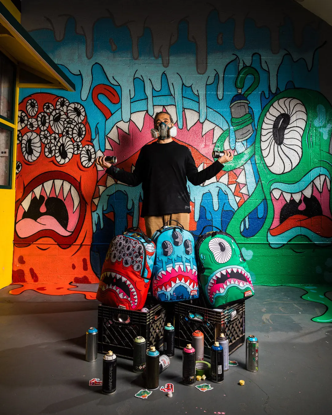 JORGE RODRIGUEZ THE ARTIST COLLAB BLINKY SHARK BACKPACK - Image 4