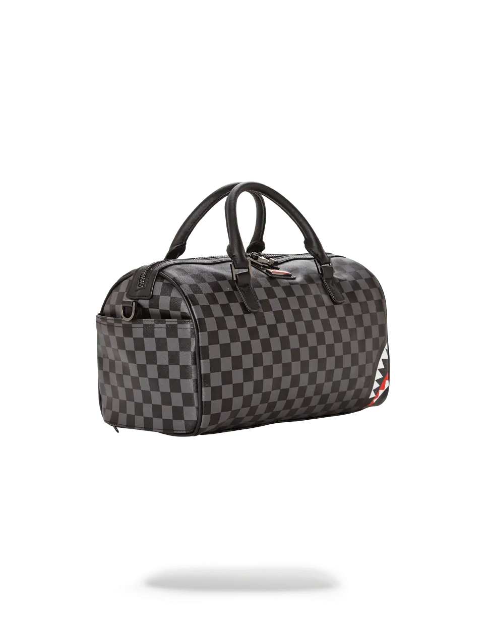 GREY CHECKERED SHARKS IN PARIS MINI DUFFLE - Image 2