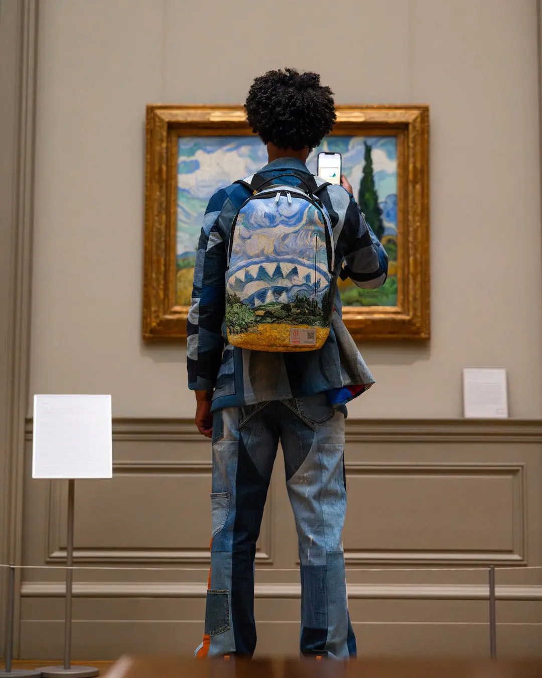 THE MET VAN GOGH WHEAT FIELD WITH CYPRESSES BACKPACK - Image 4