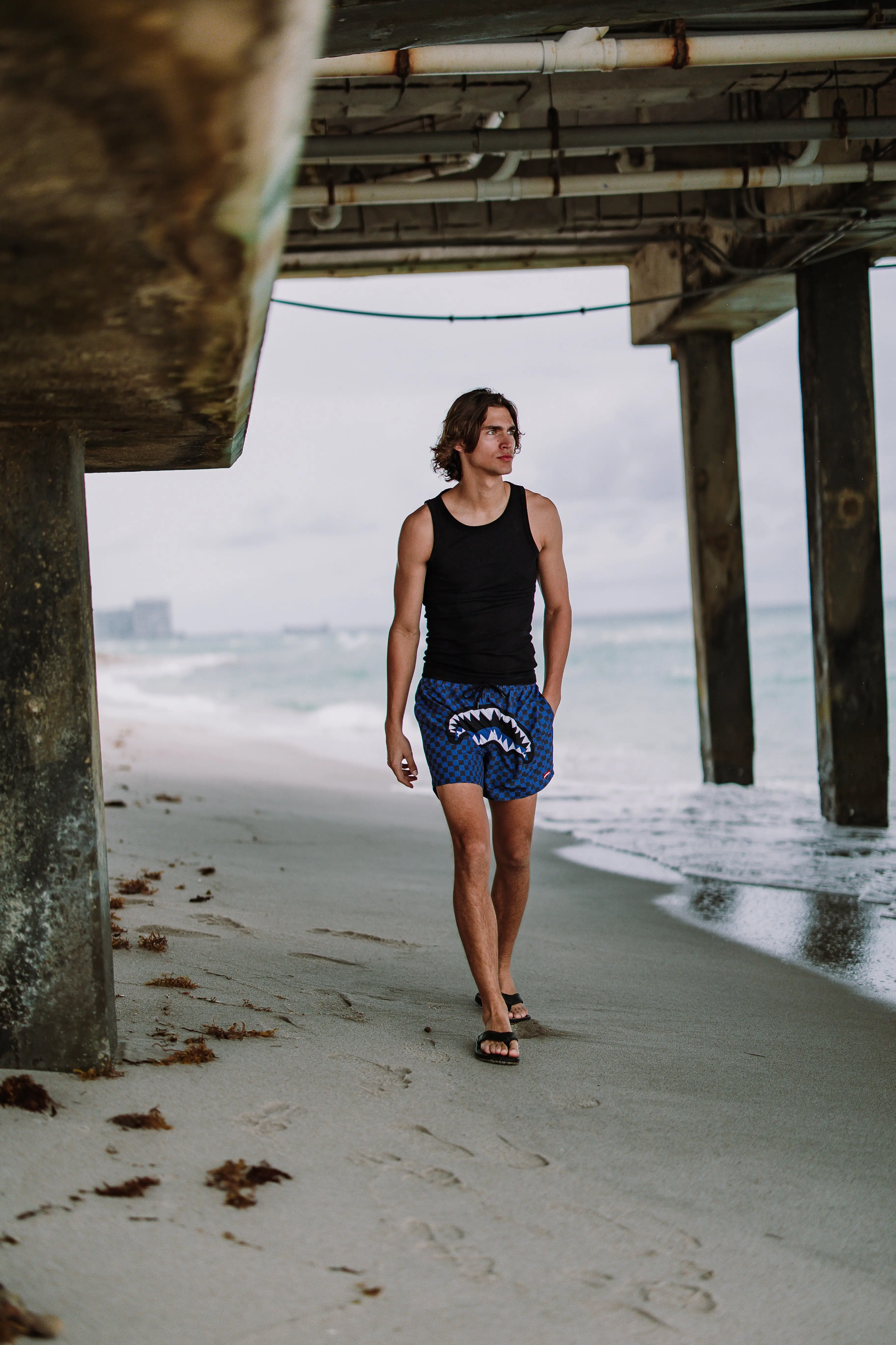 MIDNIGHT MAGIC SHARKS IN PARIS SWIM SHORTS - Image 8