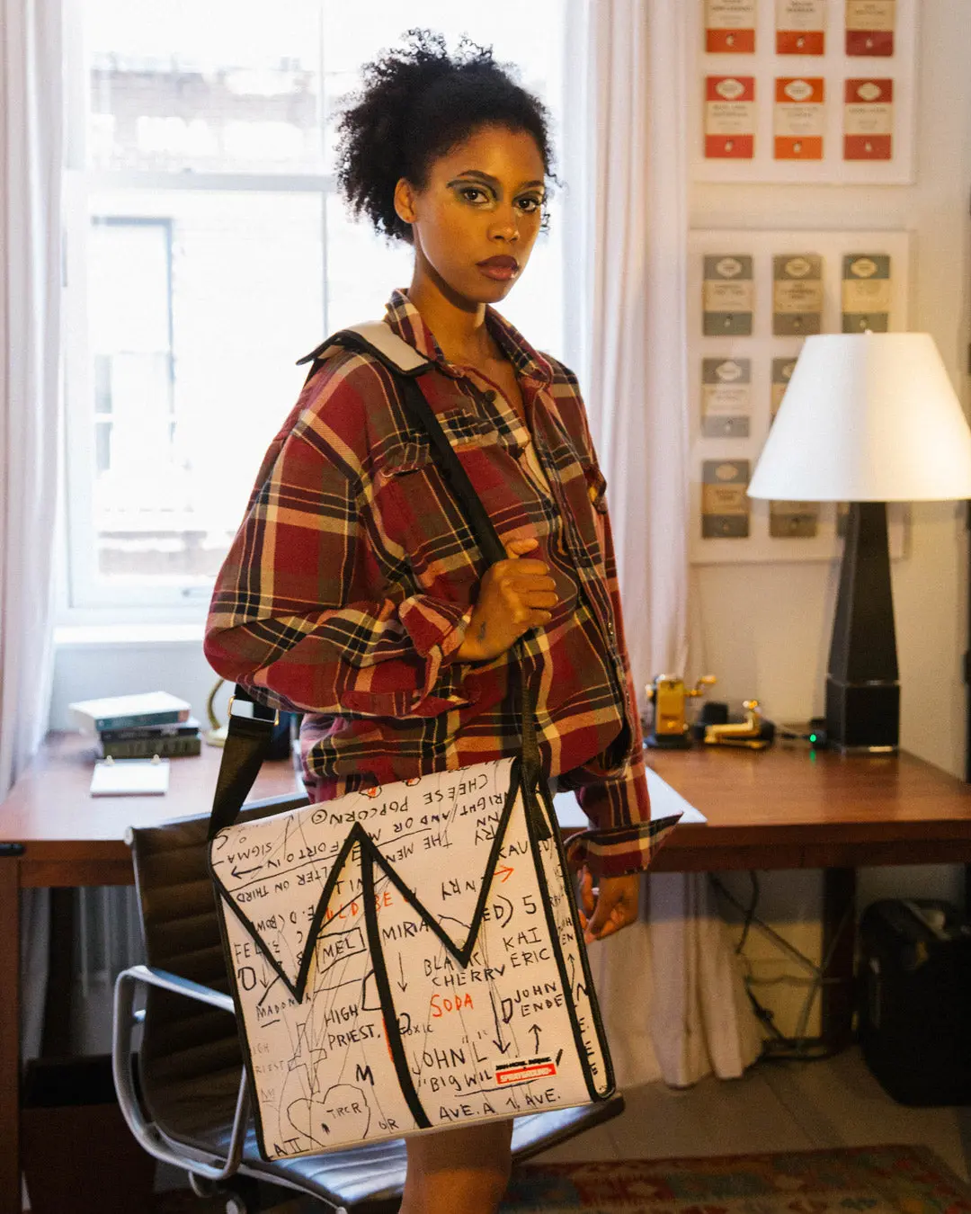 OFFICIAL BASQUIAT UNTITLED (CHEESE POPCORN) 1983 SLING MESSENGER - Image 6