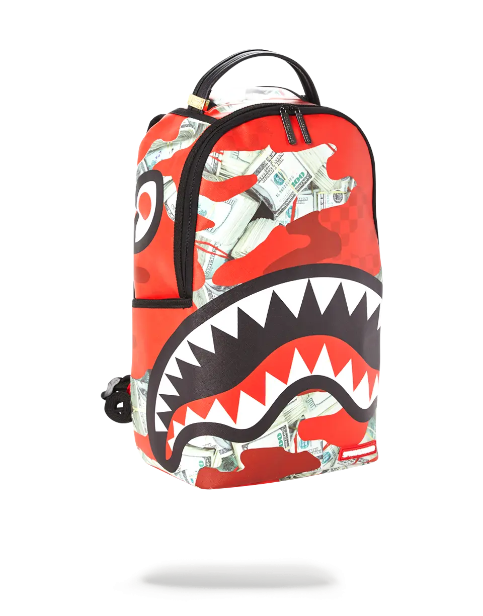 MONEY CAMO (RED) BACKPACK - Image 2