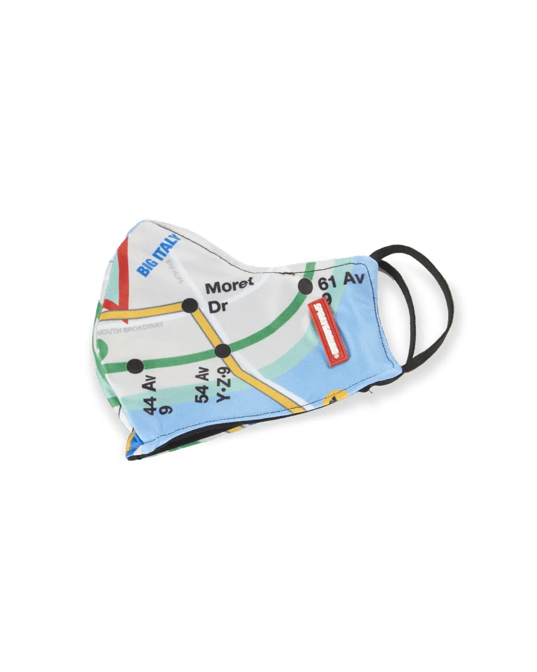 NYC SHARK MAP MASK (FORM-FITTING) - Image 2