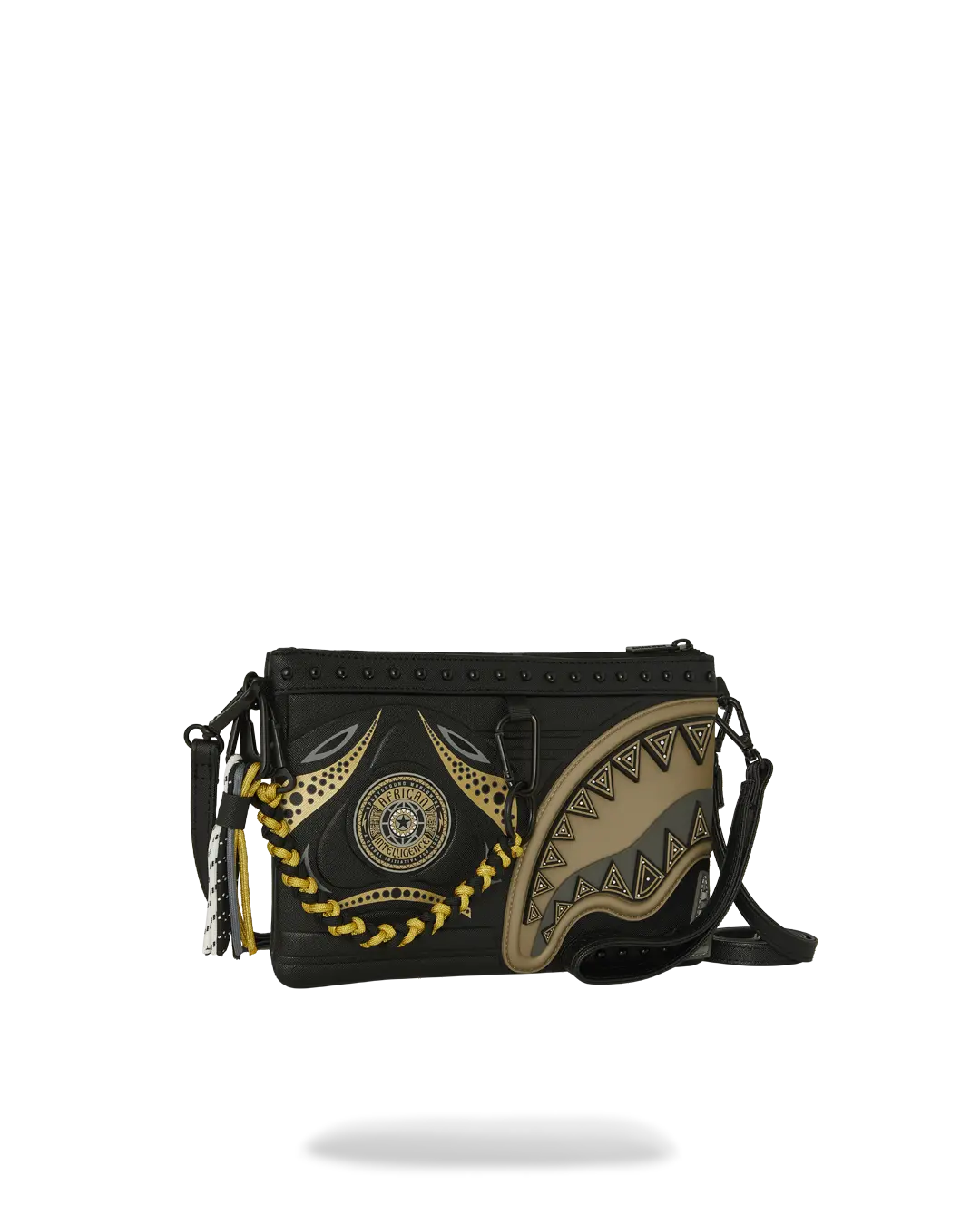 A.I. AFRICAN INTELLIGENCE SHARKS OF THE GOLD OCEAN CROSSOVER CLUTCH - SANDFLOWER COLLAB - Image 3