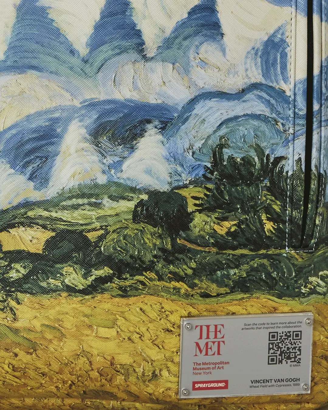 THE MET VAN GOGH WHEAT FIELD WITH CYPRESSES BACKPACK - Image 15