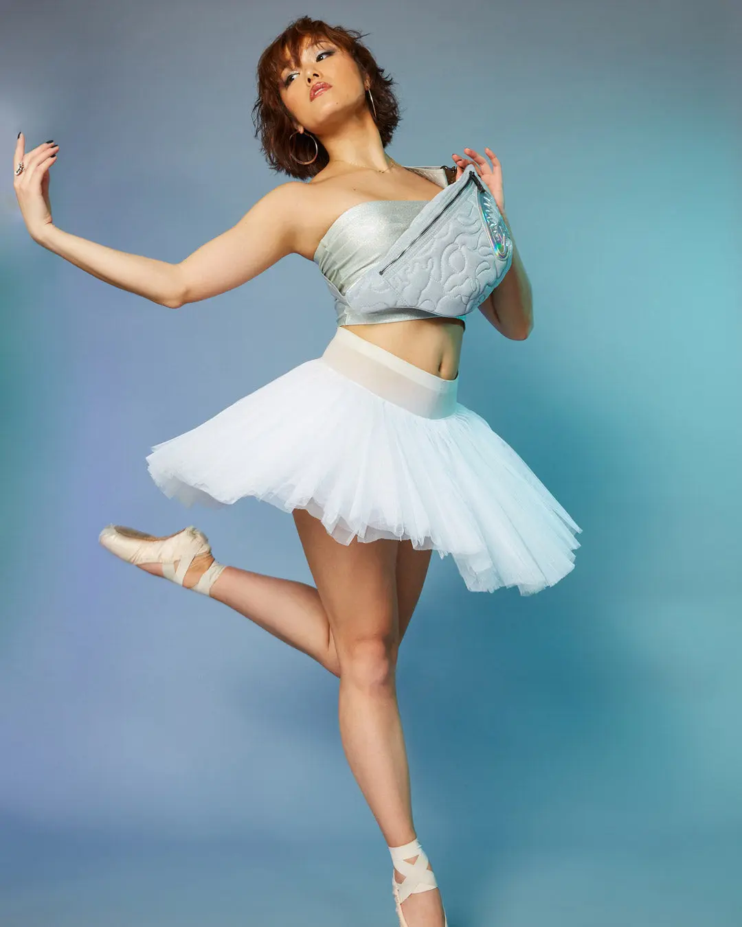 MIRASHAKU IRIDESCENT QUILT SAVVY CROSSBODY - Image 9