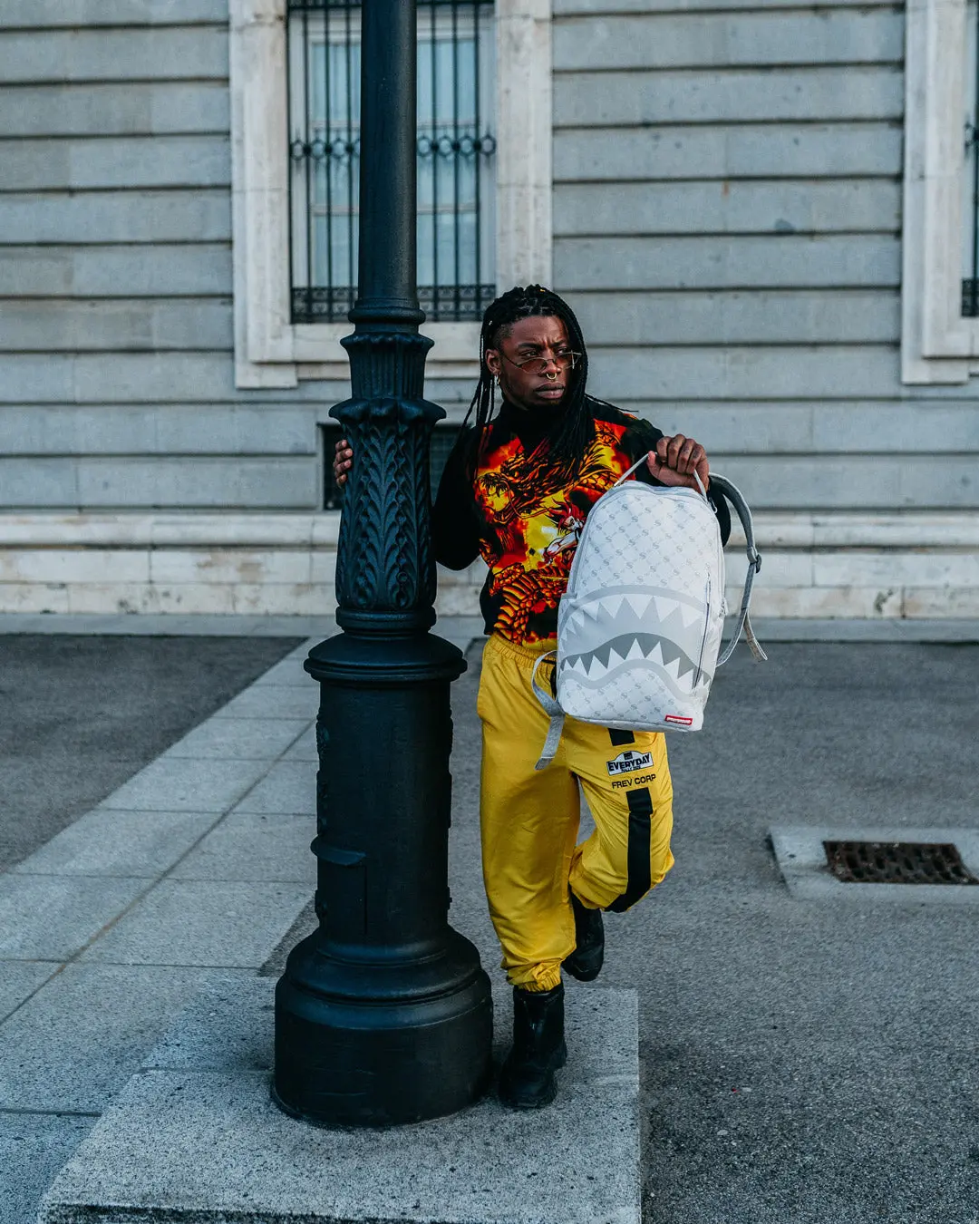 MONEY PATTERN POWDER BACKPACK (DLXV) - Image 6