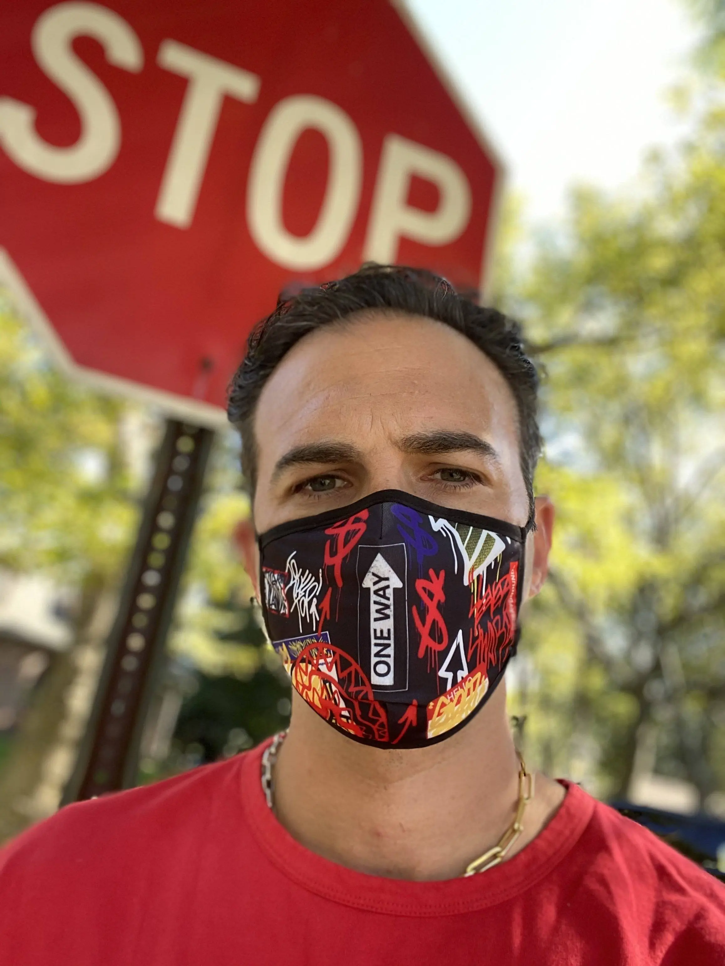 ADULT ONE WAY FORM-FITTING FACE MASK - Image 3