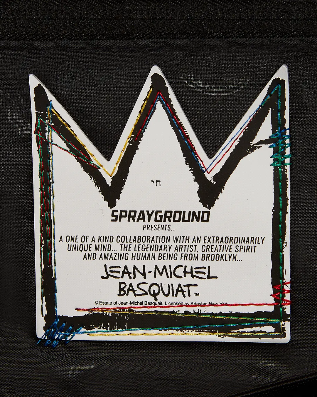 OFFICIAL BASQUIAT UNTITLED (CHEESE POPCORN) 1983 HANDBAG - Image 9
