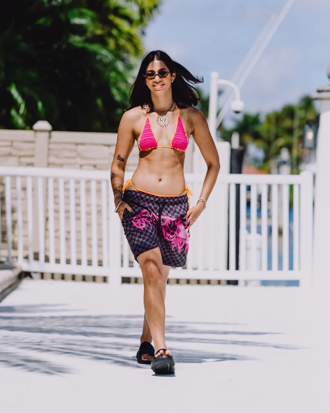 PINK PANTHER DIAMOND SHARK SWIM SHORTS - Image 4