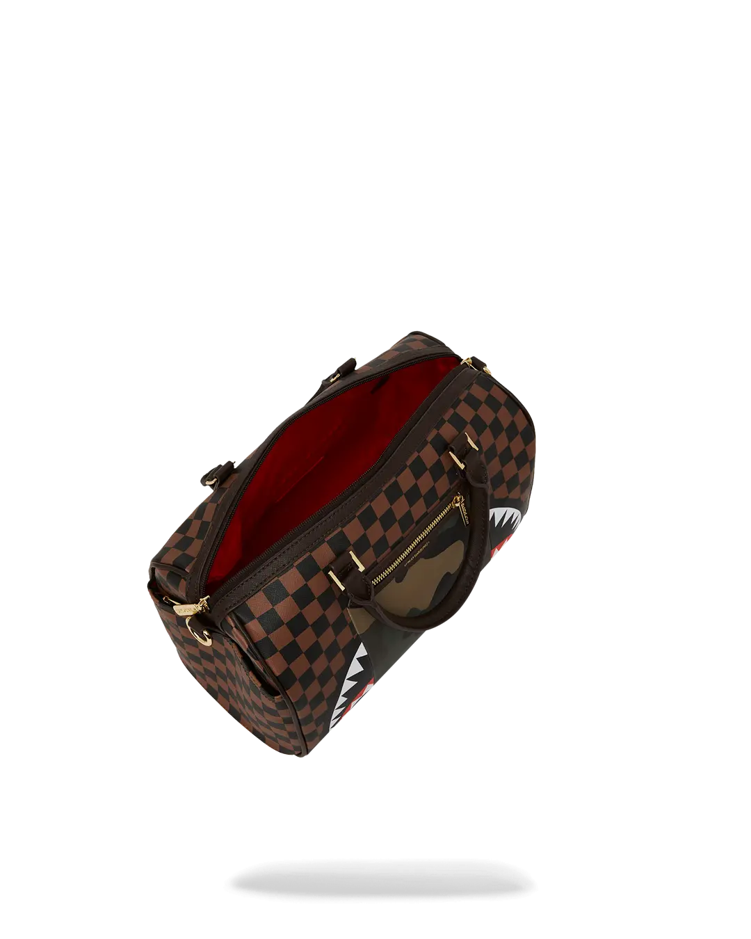 EXTERIOR GOLD ZIP POCKET SHARKS IN PARIS MINI DUFFLE - Image 12