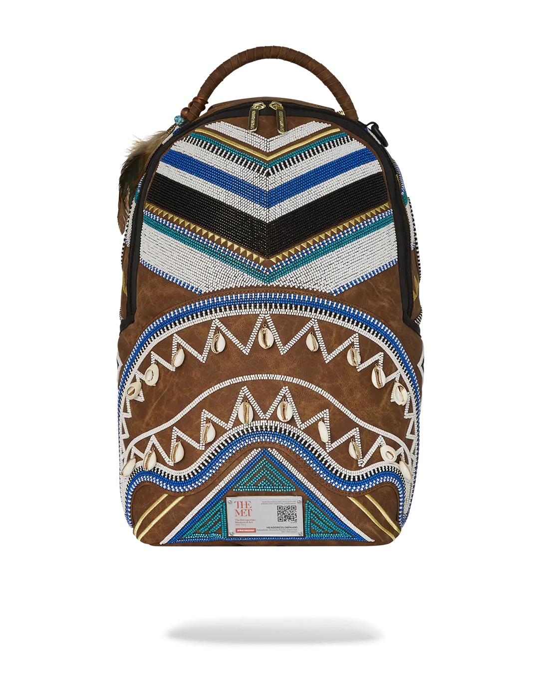 THE MET KUBA KINGDOM HEADDRESS BACKPACK