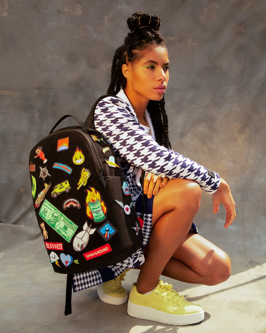 THE 32 REMOVABLE PATCHES VELCRO BACKPACK - Image 11